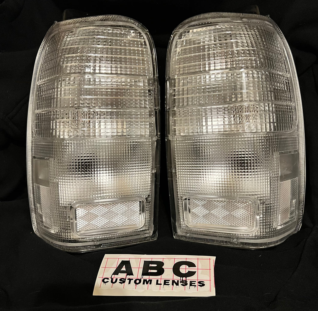 (NEW LOOK) 1996-2000 Flat Style 4Runner All Clear Tail Lights (Fit 96-02)